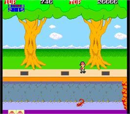 In game image of Pitfall II on the Arcade.