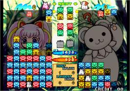 In game image of Pochi and Nyaa on the Arcade.