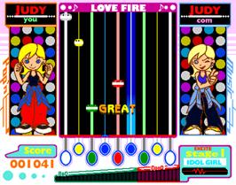 In game image of Pop'n Music 2 on the Arcade.