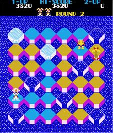 In game image of Popper on the Arcade.