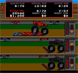 In game image of Power Drive on the Arcade.