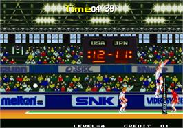 In game image of Power Spikes II on the Arcade.