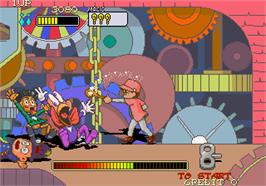 In game image of PuLiRuLa on the Arcade.