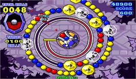 In game image of Puzz Loop 2 on the Arcade.