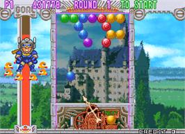 In game image of Puzzle Bobble 3 on the Arcade.