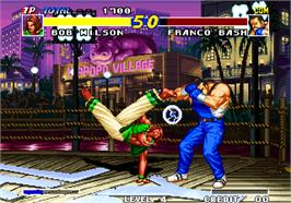 In game image of Real Bout Fatal Fury / Real Bout Garou Densetsu on the Arcade.