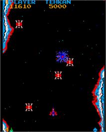 In game image of Red Clash on the Arcade.