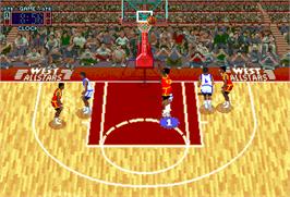 In game image of Rim Rockin' Basketball on the Arcade.