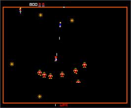 In game image of Robotron on the Arcade.