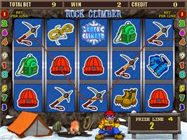 In game image of Rock Climber on the Arcade.