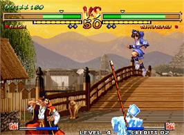 In game image of Samurai Shodown V Special / Samurai Spirits Zero Special on the Arcade.