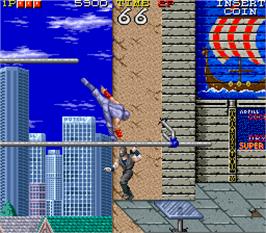 In game image of Shadow Warriors on the Arcade.