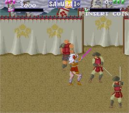 In game image of Shingen Samurai-Fighter on the Arcade.