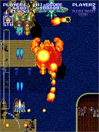 In game image of Shippu Mahou Daisakusen on the Arcade.