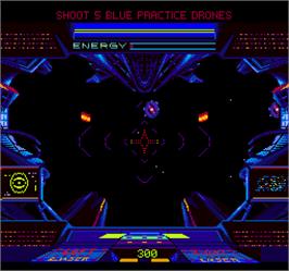 In game image of Shrike Avenger on the Arcade.