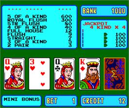 In game image of Sigma Poker on the Arcade.