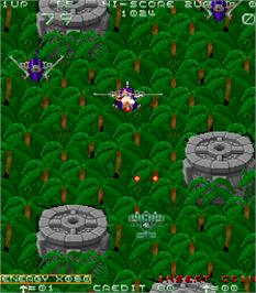 In game image of Sky Adventure on the Arcade.