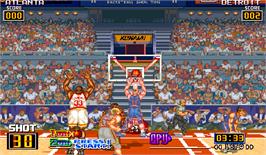 In game image of Slam Dunk on the Arcade.