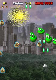 In game image of Space Bomber on the Arcade.