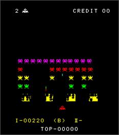 In game image of Space Fever on the Arcade.