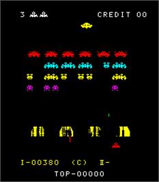 In game image of Space Fever High Splitter on the Arcade.