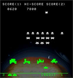 In game image of Space Invaders Anniversary on the Arcade.
