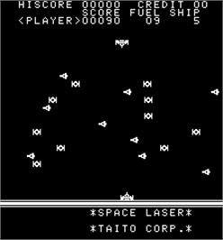 In game image of Space Laser on the Arcade.