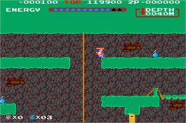 In game image of Spelunker II on the Arcade.