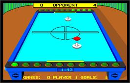 In game image of SportTime Table Hockey on the Arcade.