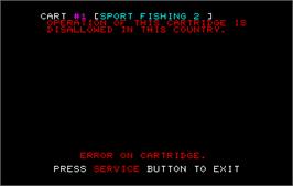 In game image of Sport Fishing 2 on the Arcade.