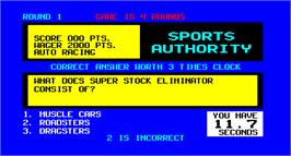 In game image of Sports Authority on the Arcade.