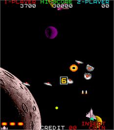 In game image of Star Fighter on the Arcade.