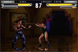 In game image of Street Fighter: The Movie on the Arcade.