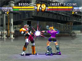 In game image of Street Fighter EX 2 Plus on the Arcade.