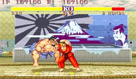 In game image of Street Fighter II': Champion Edition on the Arcade.