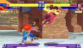 In game image of Street Fighter Zero on the Arcade.