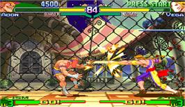 In game image of Street Fighter Zero 3 on the Arcade.