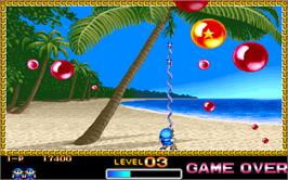 In game image of Super Buster Bros. on the Arcade.