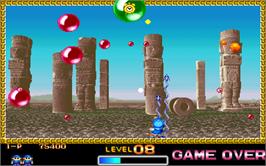 In game image of Super Pang on the Arcade.