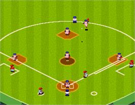 In game image of Super World Stadium '92 on the Arcade.