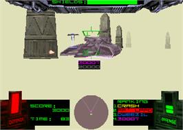 In game image of T-MEK on the Arcade.