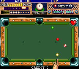 In game image of Target Ball on the Arcade.