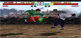 In game image of Tekken 3 on the Arcade.