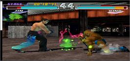 In game image of Tekken Tag Tournament on the Arcade.