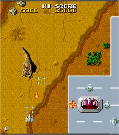 In game image of Terra Cresta on the Arcade.