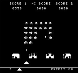 In game image of The Invaders on the Arcade.
