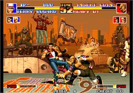 In game image of The King of Fighters '94 on the Arcade.
