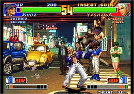 In game image of The King of Fighters '98 - The Slugfest / King of Fighters '98 - dream match never ends on the Arcade.