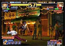 In game image of The King of Fighters '99 - Millennium Battle on the Arcade.