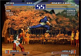 In game image of The King of Fighters 2003 on the Arcade.